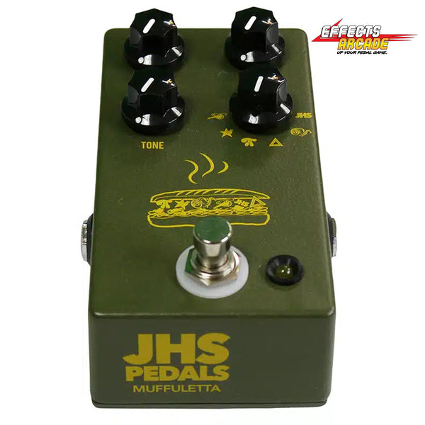 jhs pedals muffuletta JHS Muffuletta 6-Way Fuzz Pedal - Army Green