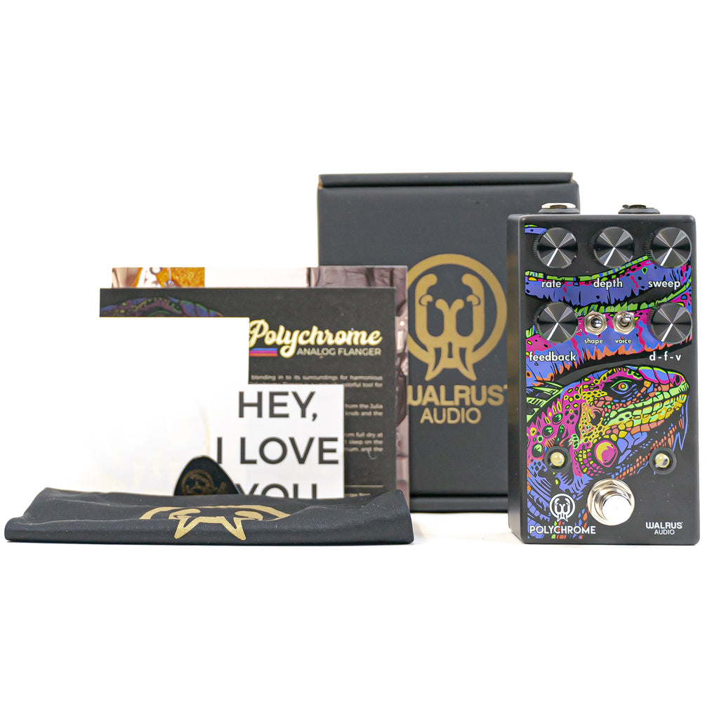 analog flanger pedal Walrus Audio Polychrome Flanger Analog Flanger / Vibrato Effects Pedal