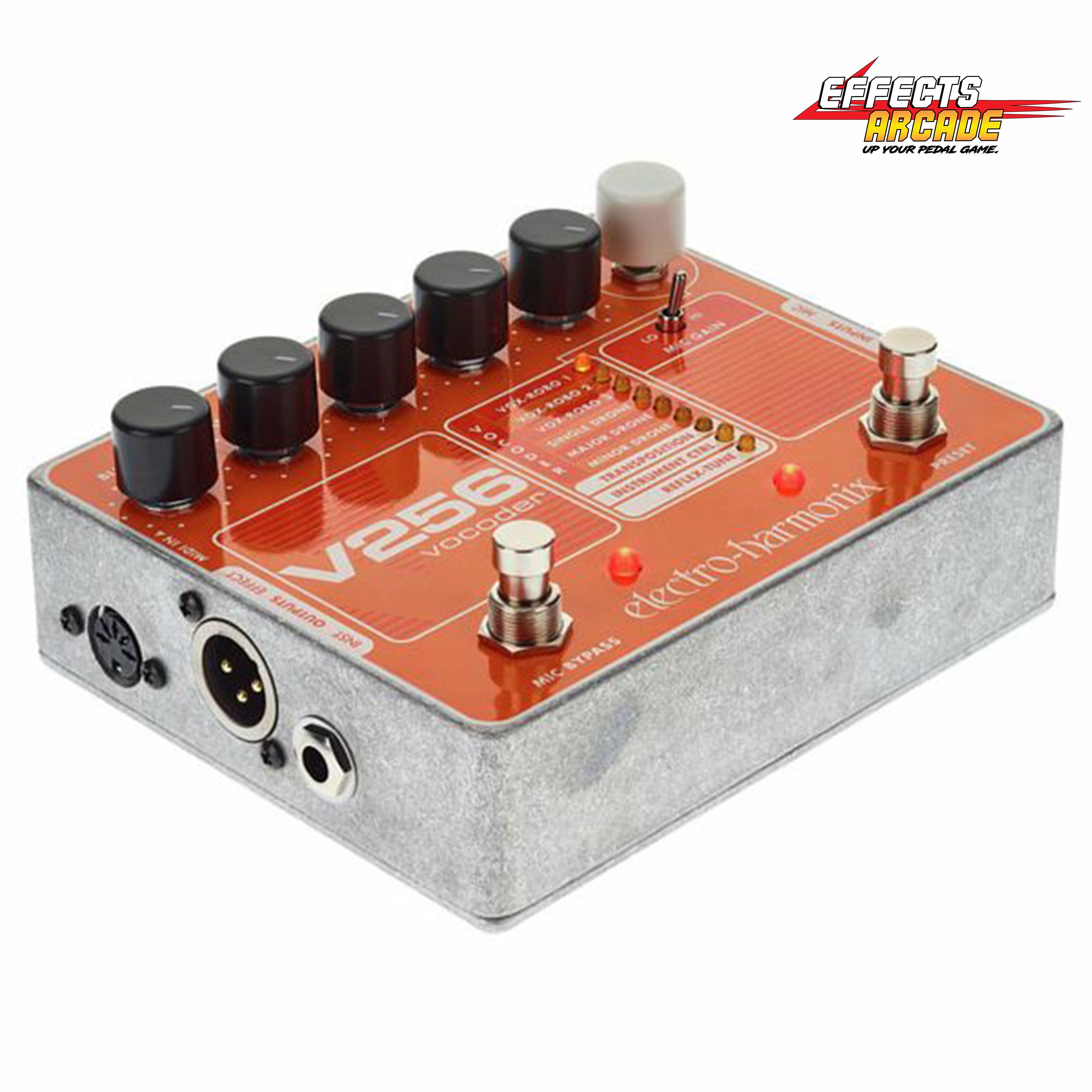 Electro-Harmonix V256 Vocoder Effect Pedal with Phantom-Powered XLR In