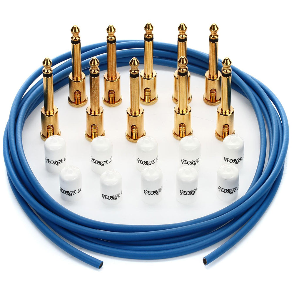 George L's .155 Effects Pedal Cable Kit - Gold Plugs