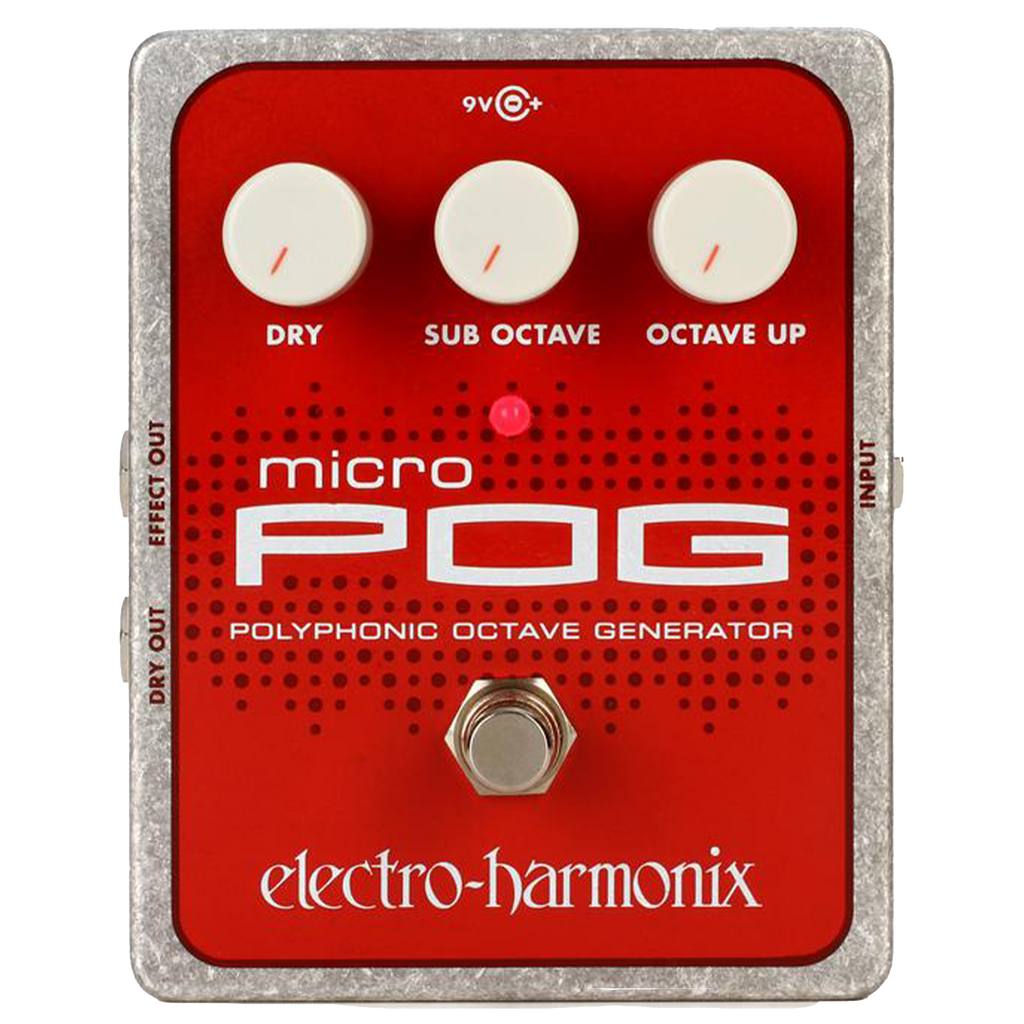 octave up pedal Electro-Harmonix Micro POG Polyphonic Octave Generator Effect Pedal